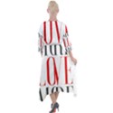 More Love More Quarter Sleeve Wrap Front Maxi Dress View2