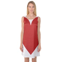 Heart Sleeveless Satin Nightdress by Lovemore