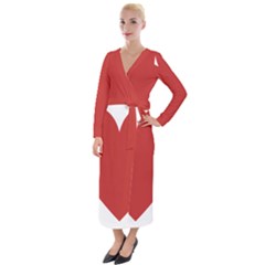 Heart Velvet Maxi Wrap Dress by Lovemore