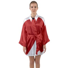 Heart Long Sleeve Satin Kimono by Lovemore