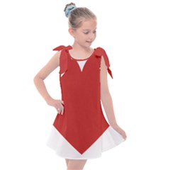 Heart Kids  Tie Up Tunic Dress