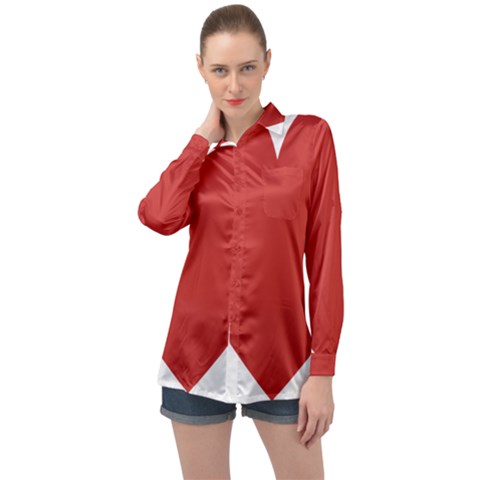 Heart Long Sleeve Satin Shirt by Lovemore