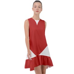 Heart Frill Swing Dress by Lovemore