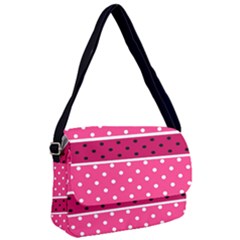 Polka Dots Two Times 2 Black Courier Bag by impacteesstreetwearten