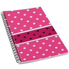 Polka Dots Two Times 2 Black 5 5  X 8 5  Notebook by impacteesstreetwearten