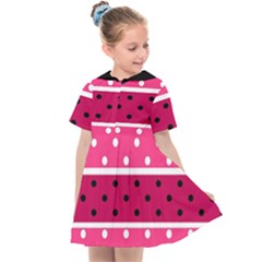 Polka Dots Two Times 2 Black Kids  Sailor Dress by impacteesstreetwearten