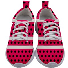 Polka Dots Two Times 3 Black Kids Athletic Shoes by impacteesstreetwearten