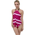 Polka Dots Two Times 3 Black Go with the Flow One Piece Swimsuit View1