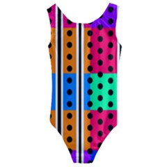 Polka Dots Two Times 5 Black Kids  Cut-out Back One Piece Swimsuit by impacteesstreetwearten