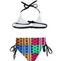 Polka Dots Two Times 5 Black Kids  Classic Bikini Set View2