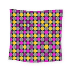 Polka Dots Two Times 4 Black Square Tapestry (small) by impacteesstreetwearten