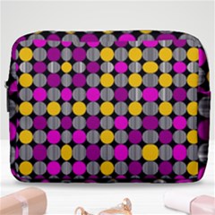 Polka Dots Two Times 4 Black Make Up Pouch (large) by impacteesstreetwearten