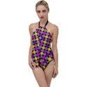 Polka Dots Two Times 4 Black Go with the Flow One Piece Swimsuit View1