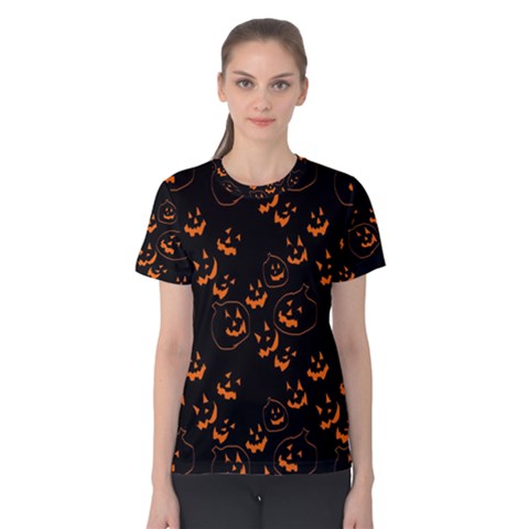 Jack O Lanterns Women s Cotton Tee by bloomingvinedesign