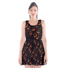 Jack O Lanterns Scoop Neck Skater Dress by bloomingvinedesign