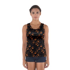 Jack O Lanterns Sport Tank Top  by bloomingvinedesign