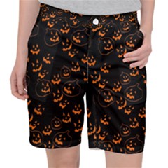 Jack O Lanterns Pocket Shorts by bloomingvinedesign