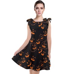 Jack O Lanterns Tie Up Tunic Dress by bloomingvinedesign