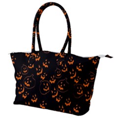 Jack O Lanterns Canvas Shoulder Bag by bloomingvinedesign