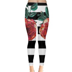 Rose Pattern Leggings  by bohojosartulfashion