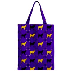 Elegant Pugs Zipper Classic Tote Bag