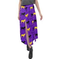 Rfg Velour Split Maxi Skirt by ElegantGP