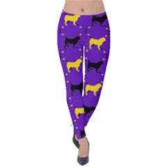 Elegant Pugs Velvet Leggings