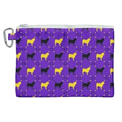 Elegant Pugs Canvas Cosmetic Bag (xl)