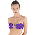 Elegant pugs Twist Bandeau Bikini Top View1