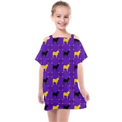 Elegant Pugs Kids  One Piece Chiffon Dress by ElegantGP