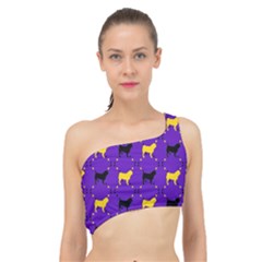 Elegant Pugs Spliced Up Bikini Top 