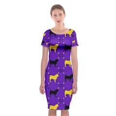 Elegant Pugs Classic Short Sleeve Midi Dress by ElegantGP