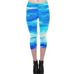 Sky 1 1 Capri Leggings  by bestdesignintheworld