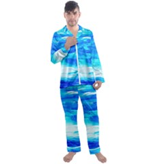 Sky 1 1 Men s Satin Pajamas Long Pants Set by bestdesignintheworld