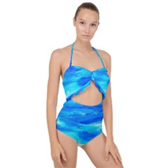 Sky 1 1 Scallop Top Cut Out Swimsuit by bestdesignintheworld