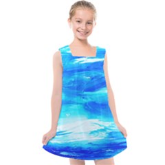 Sky 1 1 Kids  Cross Back Dress by bestdesignintheworld