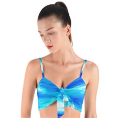 Sky 1 1 Woven Tie Front Bralet