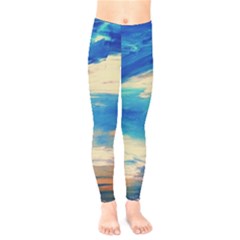 Skydiving 1 1 Kids  Leggings by bestdesignintheworld