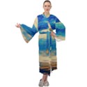 Skydiving 1 1 Maxi Velour Kimono View1