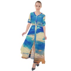 Skydiving 1 1 Waist Tie Boho Maxi Dress by bestdesignintheworld