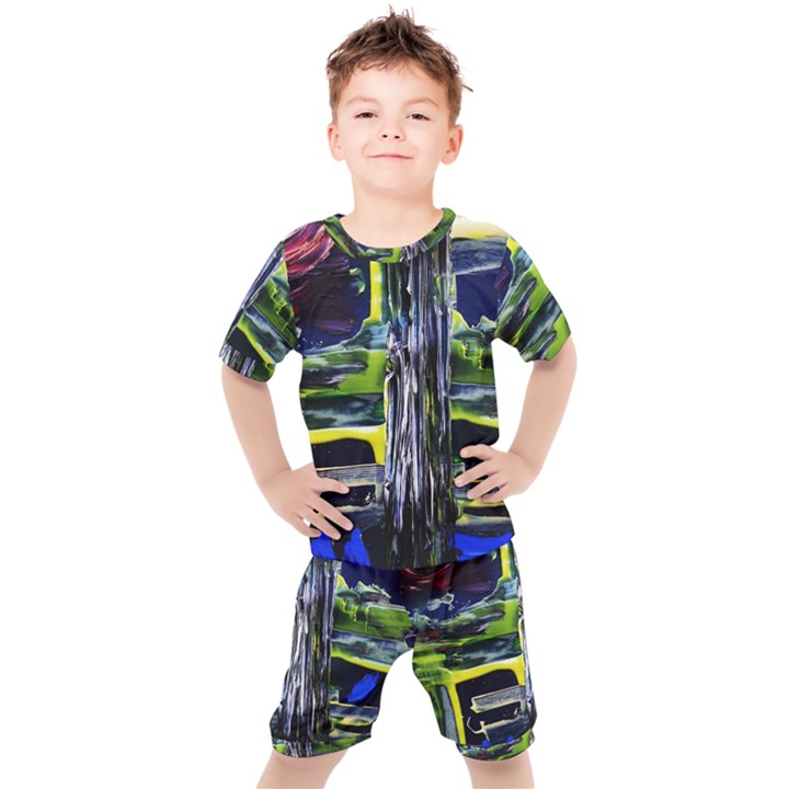 Between Two Moons 7 Kids  Tee and Shorts Set