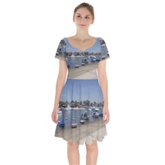 Balboa 1 3 Short Sleeve Bardot Dress by bestdesignintheworld