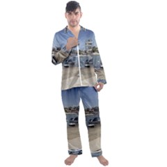 Balboa 1 3 Men s Satin Pajamas Long Pants Set by bestdesignintheworld