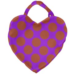 Polka Dots Two Times 7 Giant Heart Shaped Tote by impacteesstreetwearten