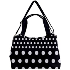 Polka Dots Two Times 11 Black Double Compartment Shoulder Bag by impacteesstreetwearten