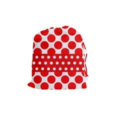 Polka Dots Two Times 9 Drawstring Pouch (medium) by impacteesstreetwearten