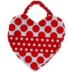 Polka Dots Two Times 9 Giant Heart Shaped Tote by impacteesstreetwearten