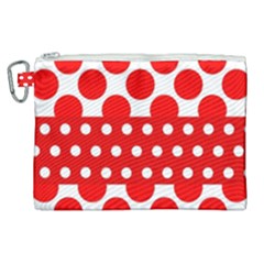 Polka Dots Two Times 9 Canvas Cosmetic Bag (xl) by impacteesstreetwearten