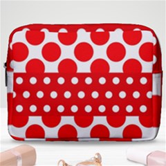 Polka Dots Two Times 9 Make Up Pouch (large) by impacteesstreetwearten