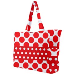 Polka Dots Two Times 9 Simple Shoulder Bag by impacteesstreetwearten